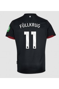 West Ham United Niclas Fullkrug #11 Fotballdrakt Borte Klær 2024-25 Korte ermer